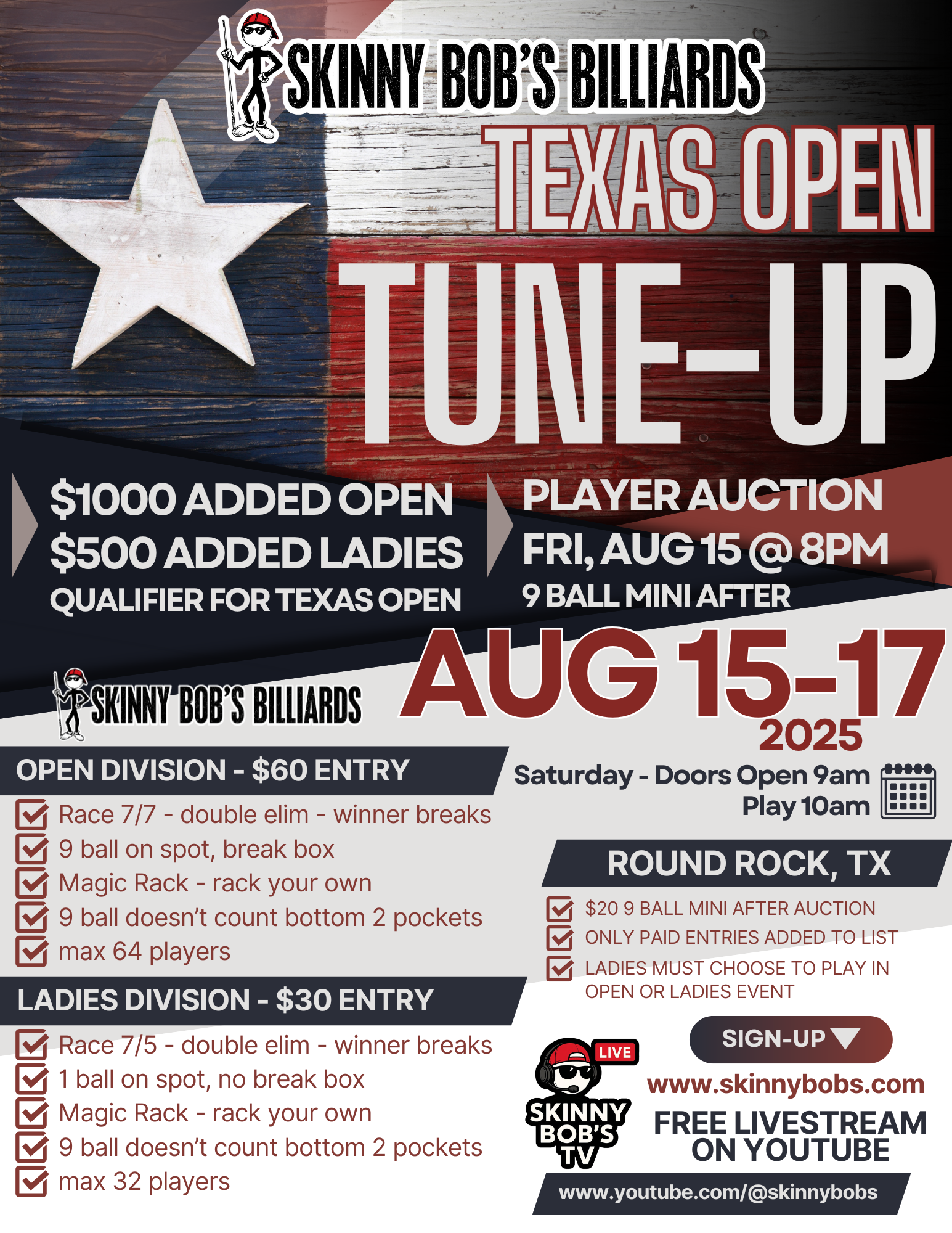 TEXAS OPEN TUNE-UP 2025